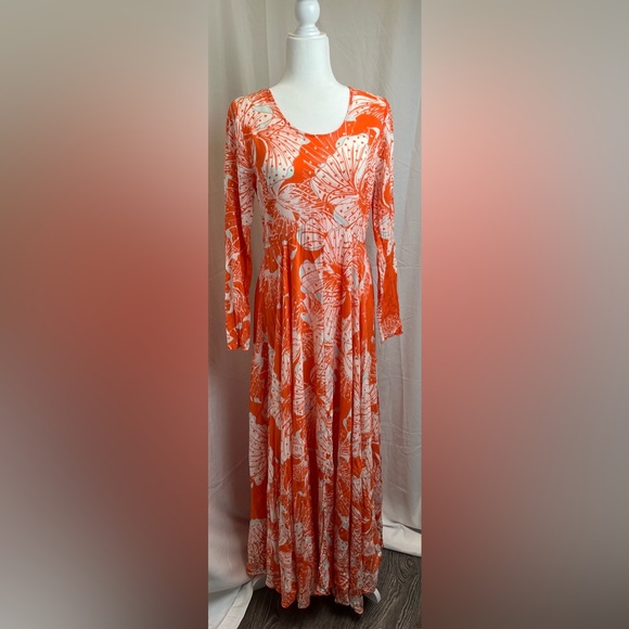 Free People first kiss long sleeve floral maxi dress sz M. - Picture 1 of 6